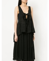 Черный топ без рукавов от Forme D'expression