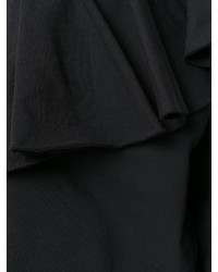 Черный топ с открытыми плечами от MSGM