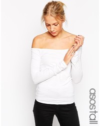 Черный топ с открытыми плечами от Asos