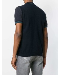 Мужской черный трикотажный жилет с ромбами от Eleventy