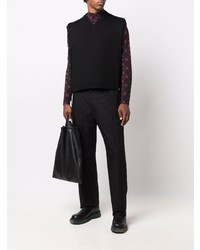 Мужской черный трикотажный жилет от Craig Green