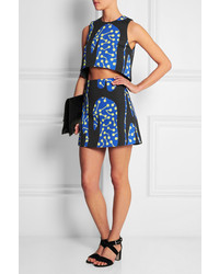 Черный укороченный топ с принтом от Lulu