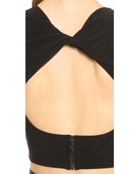 Черный укороченный топ от Alice + Olivia