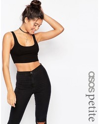 Черный укороченный топ от Asos