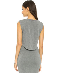 Черный укороченный топ от LnA