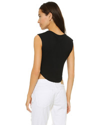 Черный укороченный топ от LnA