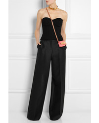 Черный укороченный топ от Moschino