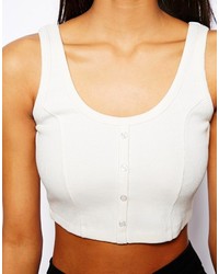 Черный укороченный топ от Asos