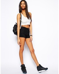Черный укороченный топ от Asos
