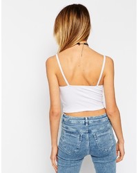 Черный укороченный топ от Asos