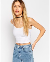 Черный укороченный топ от Asos