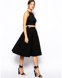 Черный укороченный топ от Asos