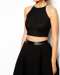Черный укороченный топ от Asos