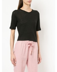 Черный укороченный топ от Venroy