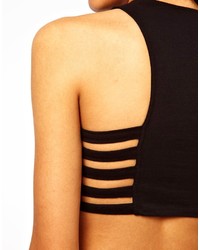 Черный укороченный топ от Motel