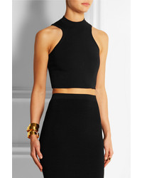 Черный укороченный топ от Versace