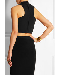 Черный укороченный топ от Versace