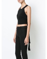 Черный укороченный топ от Derek Lam 10 Crosby