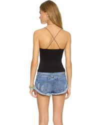 Черный укороченный топ от Free People