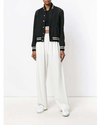 Черный укороченный топ от Paco Rabanne