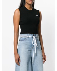 Черный укороченный топ от Gcds