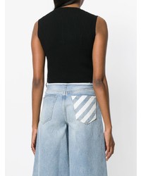 Черный укороченный топ от Gcds