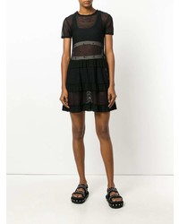 Черный укороченный топ от RED Valentino