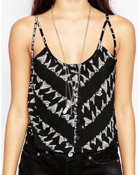 Черный укороченный топ от RVCA