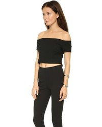 Черный укороченный топ от Nicholas