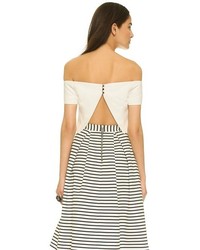 Черный укороченный топ от Nicholas