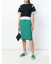 Черный укороченный топ от Kenzo