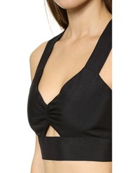 Черный укороченный топ от Jill Stuart