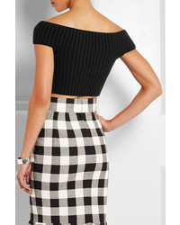 Черный укороченный топ от Michael Kors