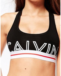 Черный укороченный топ от Calvin Klein