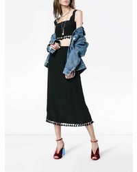 Черный укороченный топ от Staud