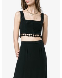 Черный укороченный топ от Staud