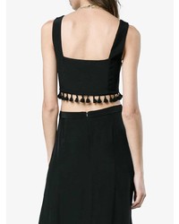 Черный укороченный топ от Staud