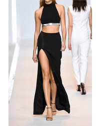 Черный укороченный топ от Thierry Mugler