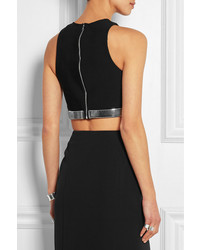 Черный укороченный топ от Thierry Mugler