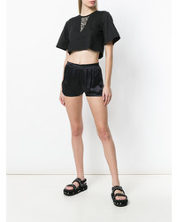 Черный укороченный топ от Coup De Coeur