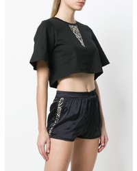 Черный укороченный топ от Coup De Coeur