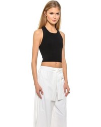 Черный укороченный топ от Ronny Kobo