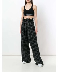 Черный укороченный топ от T by Alexander Wang