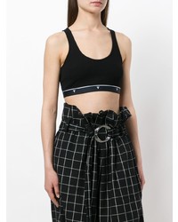 Черный укороченный топ от T by Alexander Wang