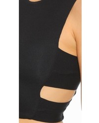 Черный укороченный топ от Lanston