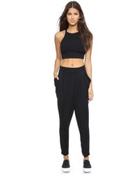 Черный укороченный топ от LnA