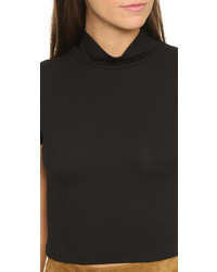 Черный укороченный топ от Lanston