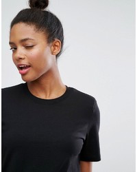 Черный укороченный топ от Monki