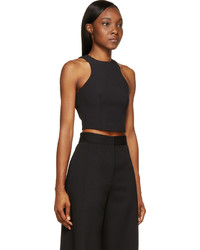 Черный укороченный топ от Alexander Wang