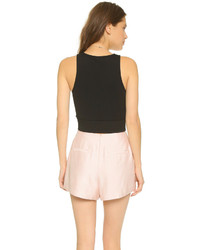 Черный укороченный топ от Theory